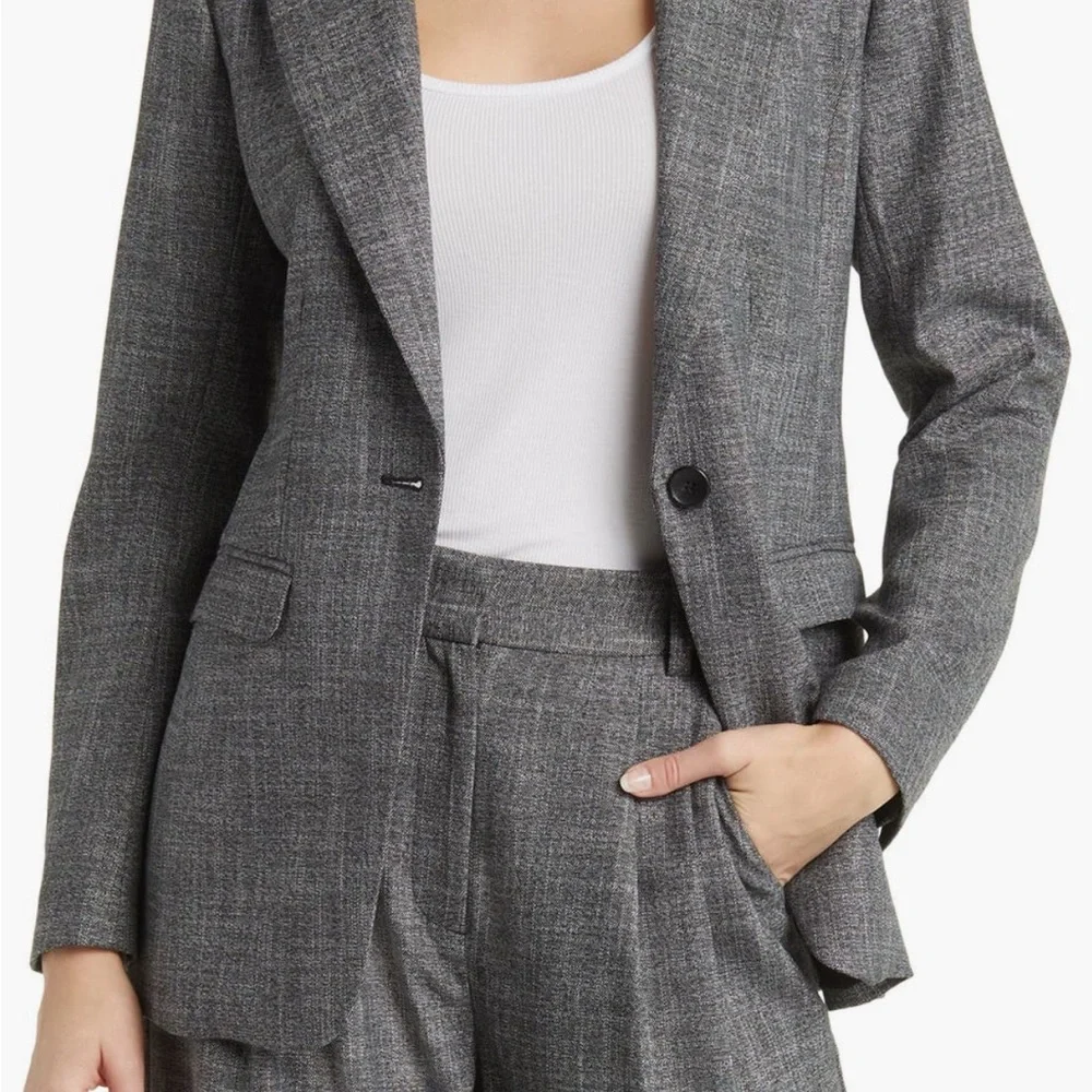 Lot of 3 Nordstrom Women's Blazers in Black, Gray, and Blue - XL - Picture 7 of 15